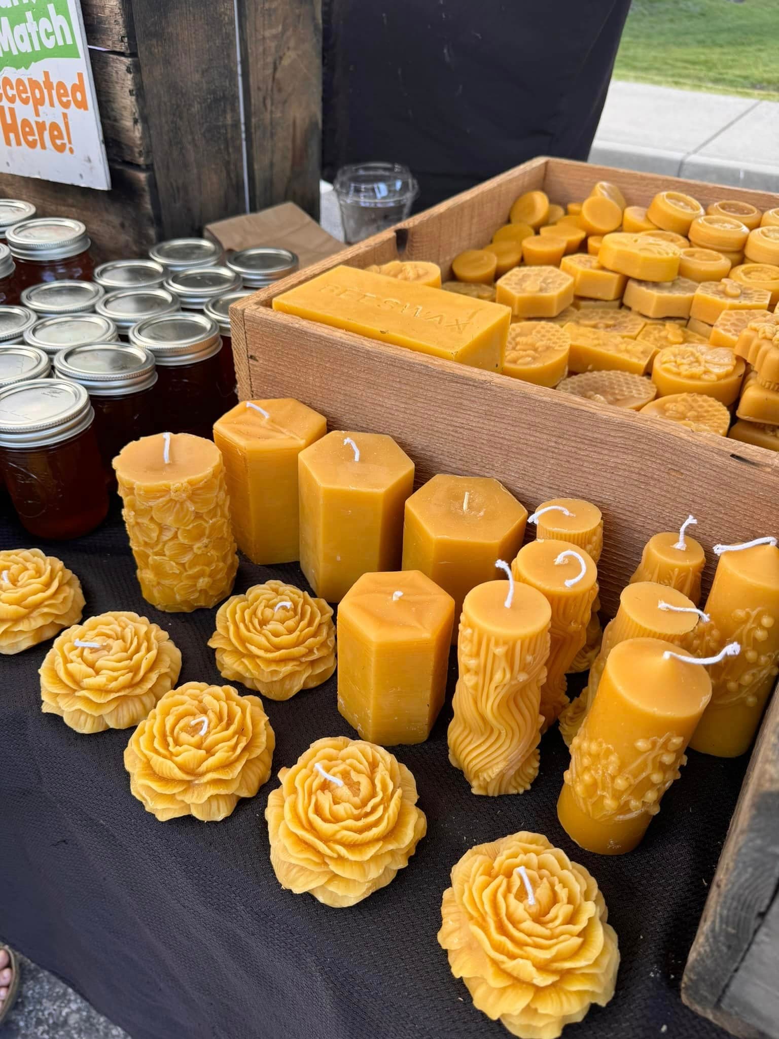 Homemade candles